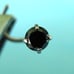 .11ct 2.98mm 100% REAL BLACK DIAMOND NOSE RING/SCREW, CERT,FREE DIA TESTER