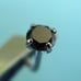 .11ct 2.98mm 100% REAL BLACK DIAMOND NOSE RING/SCREW, CERT,FREE DIA TESTER
