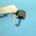 .11ct 2.98mm 100% REAL BLACK DIAMOND NOSE RING/SCREW, CERT,FREE DIA TESTER