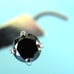 .11ct 2.98mm 100% REAL BLACK DIAMOND NOSE RING/SCREW, CERT,FREE DIA TESTER