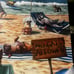 Busy Dog days at the beach… canvas art print wall decor