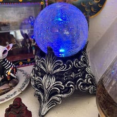 Crystal Ball with Color Changing Lights