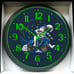 Vespa Scooter Motorcycle Garage Shop Glow In The Dark Wall Clock New!