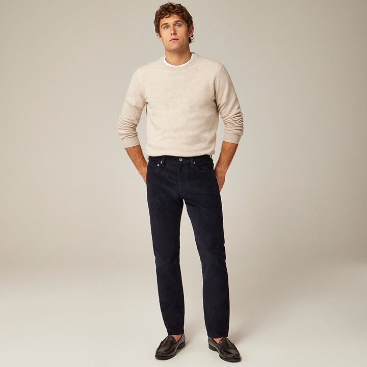 J.Crew 770 Straight Fit Pant in Corduroy in Authentic Navy, Size 38x32