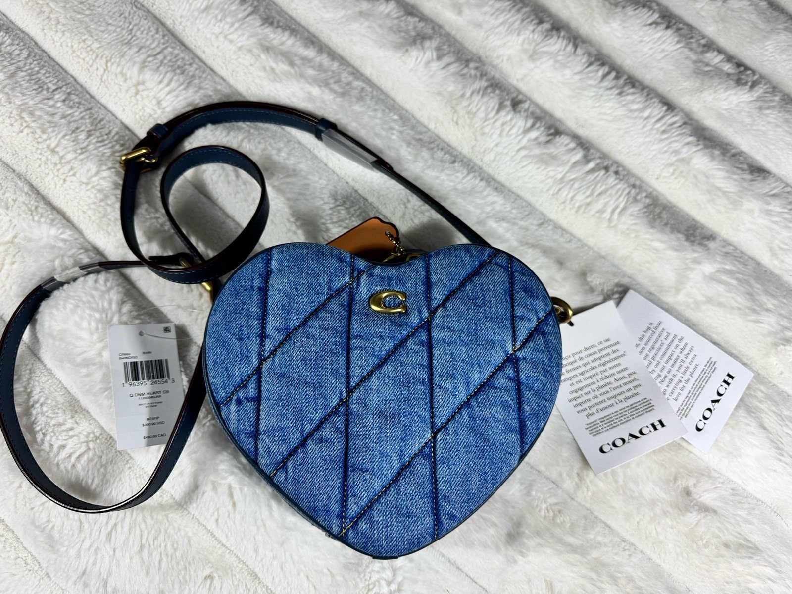 Coach Heart Crossbody CR669 - Denim