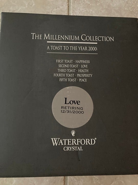 Waterford Crystal The Millennium Collection: A Toast to the Year 2000: Love