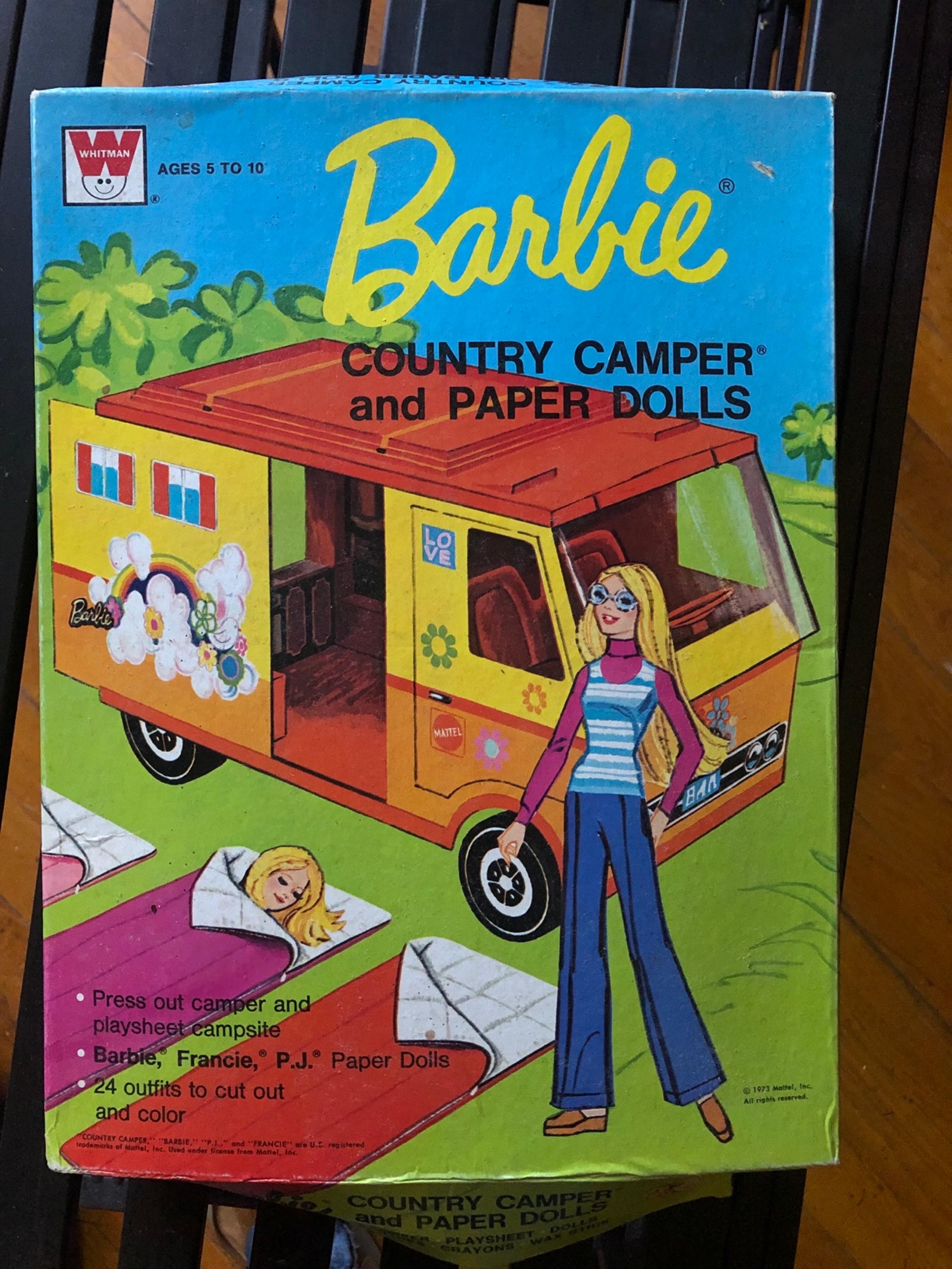 Vintage Barbie Country Camper & Paper Dolls