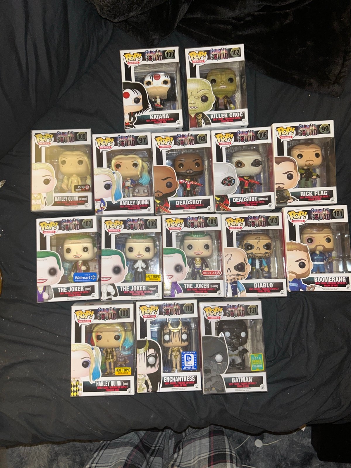 Funko Pop Suicide Squad lot
