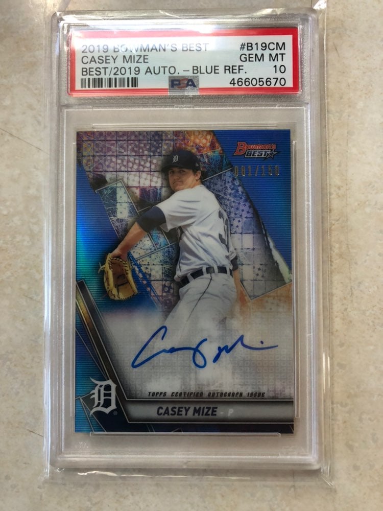Casey Mize PSA10 Rare Auto RC