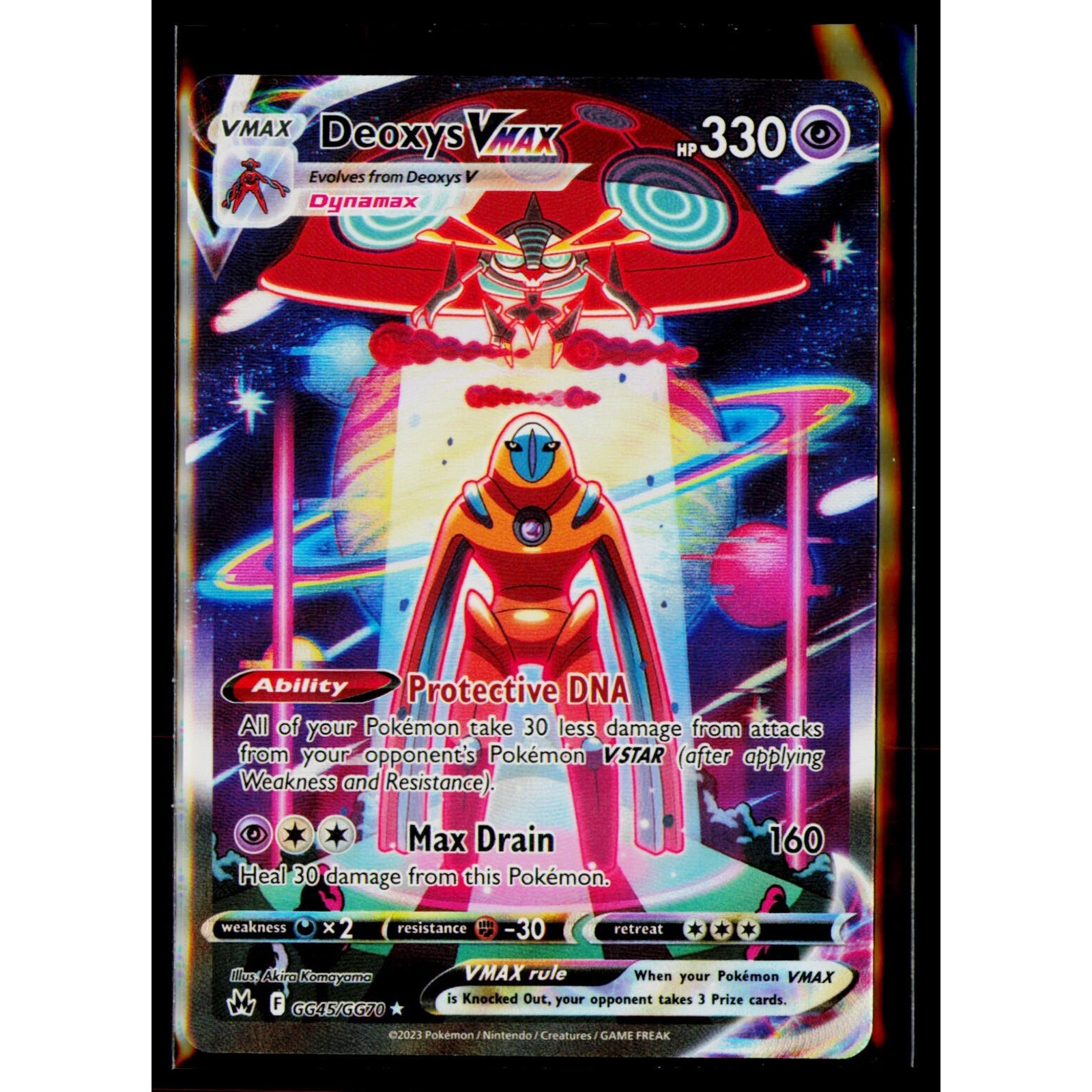 Deoxys VMAX GG45/GG70 Crown Zenith: Galarian Gallery Holo! Pokemon TCG!