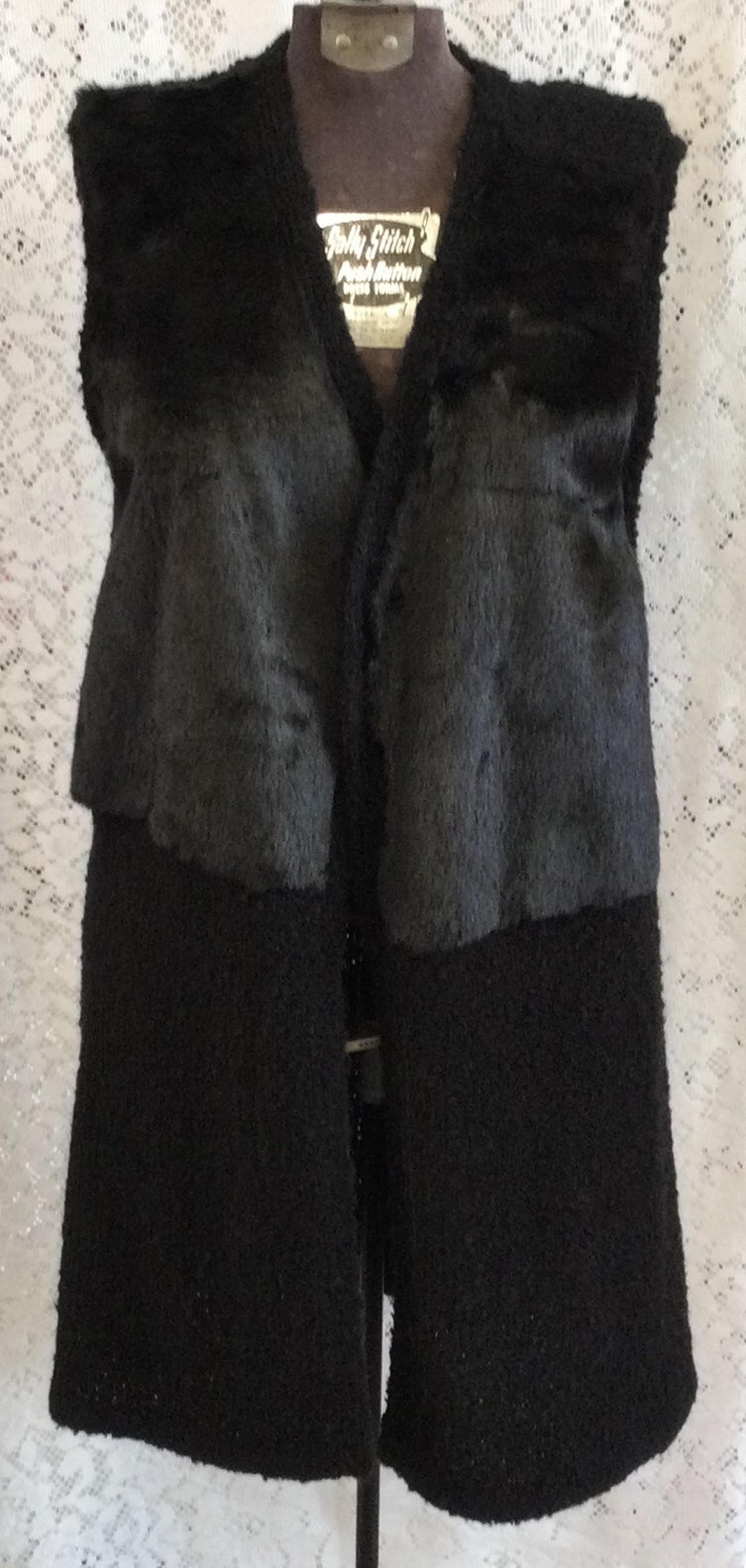 Style &Co Faux Fur Sweater Vest