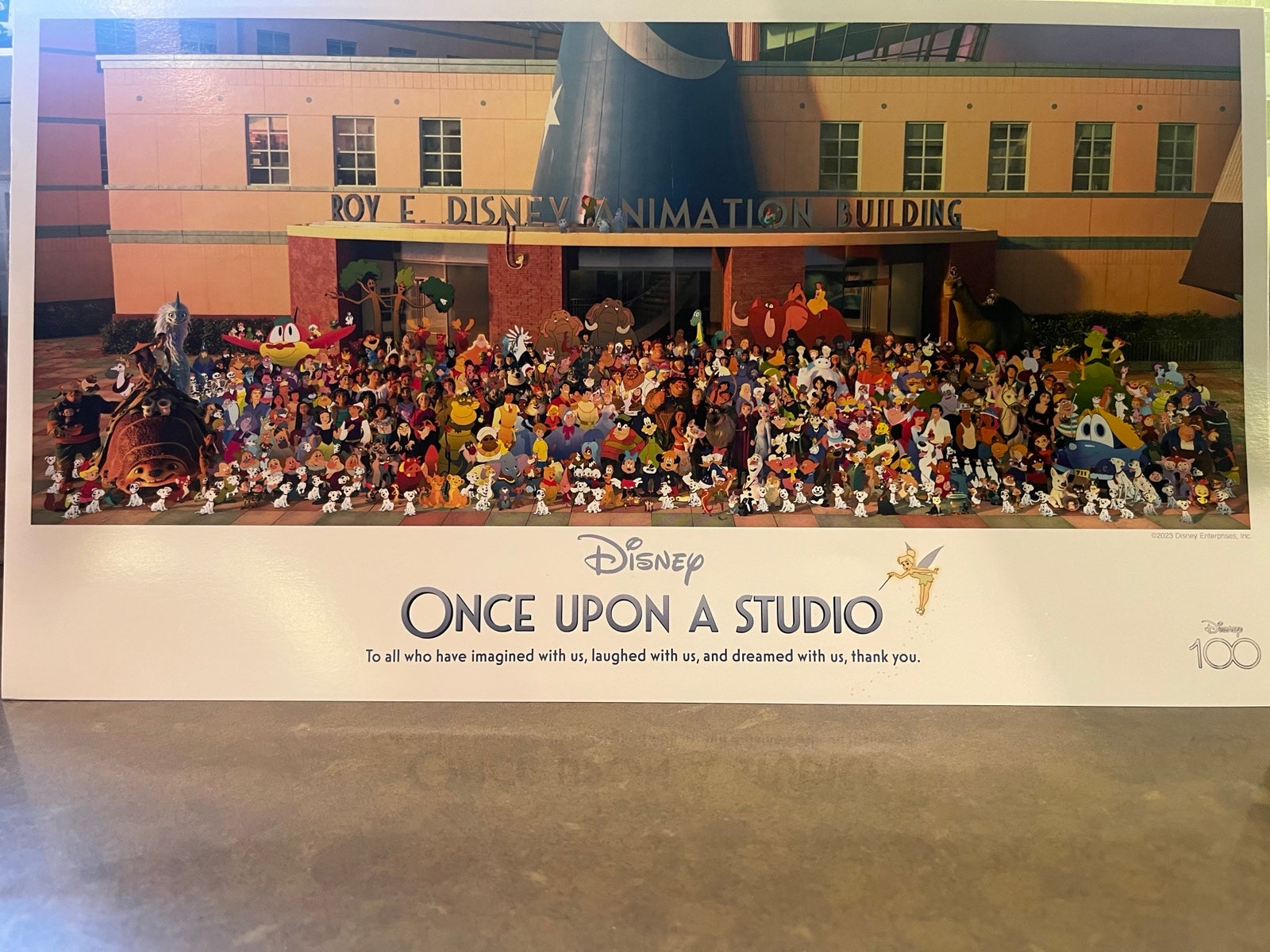 NEW Disney 100 Once Upon A Studio Lithograph Photo Cast Member Exclusive