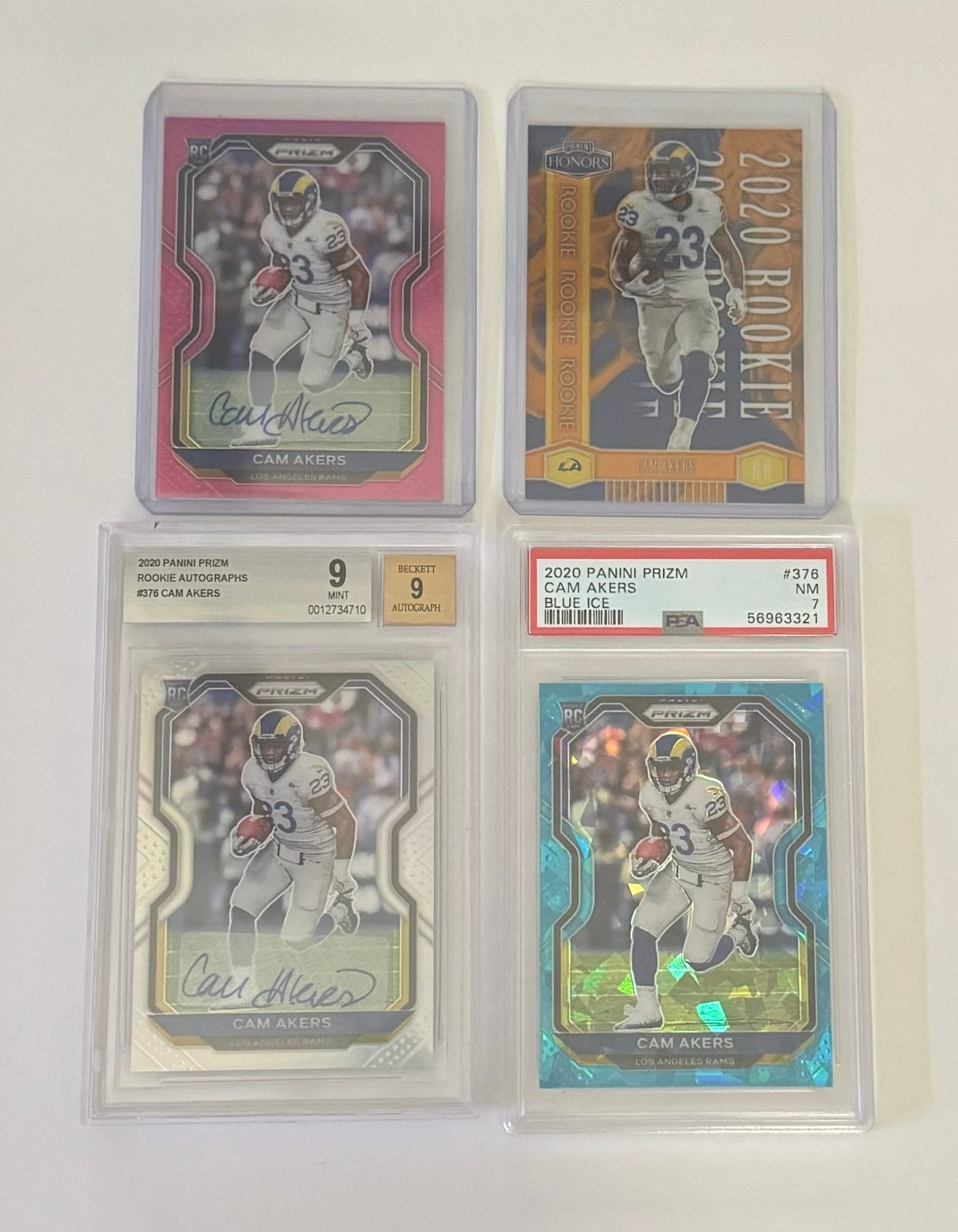 Cam Akers 4 Card lot