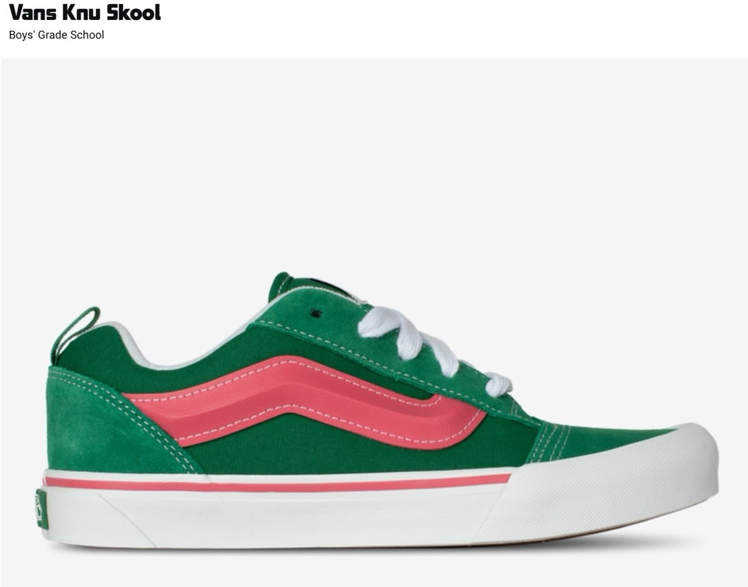 Vans Classic Green and White Sneakers