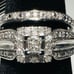 10k White Gold 1/3 CTTW Diamond Ring Set Size 7