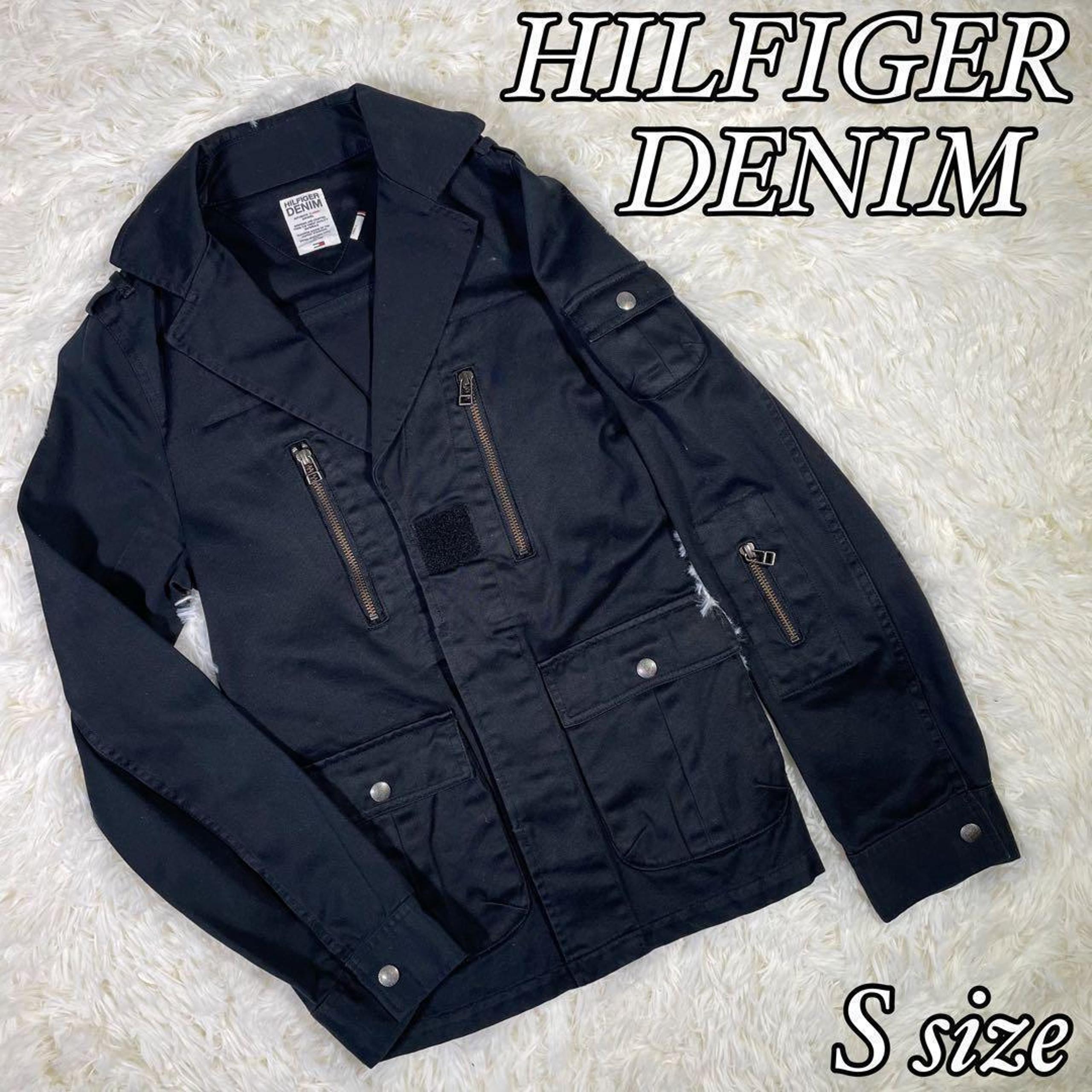[Hilfiger Denim] Military Jacket, Epaulets, Black, Women's Size S equivalent