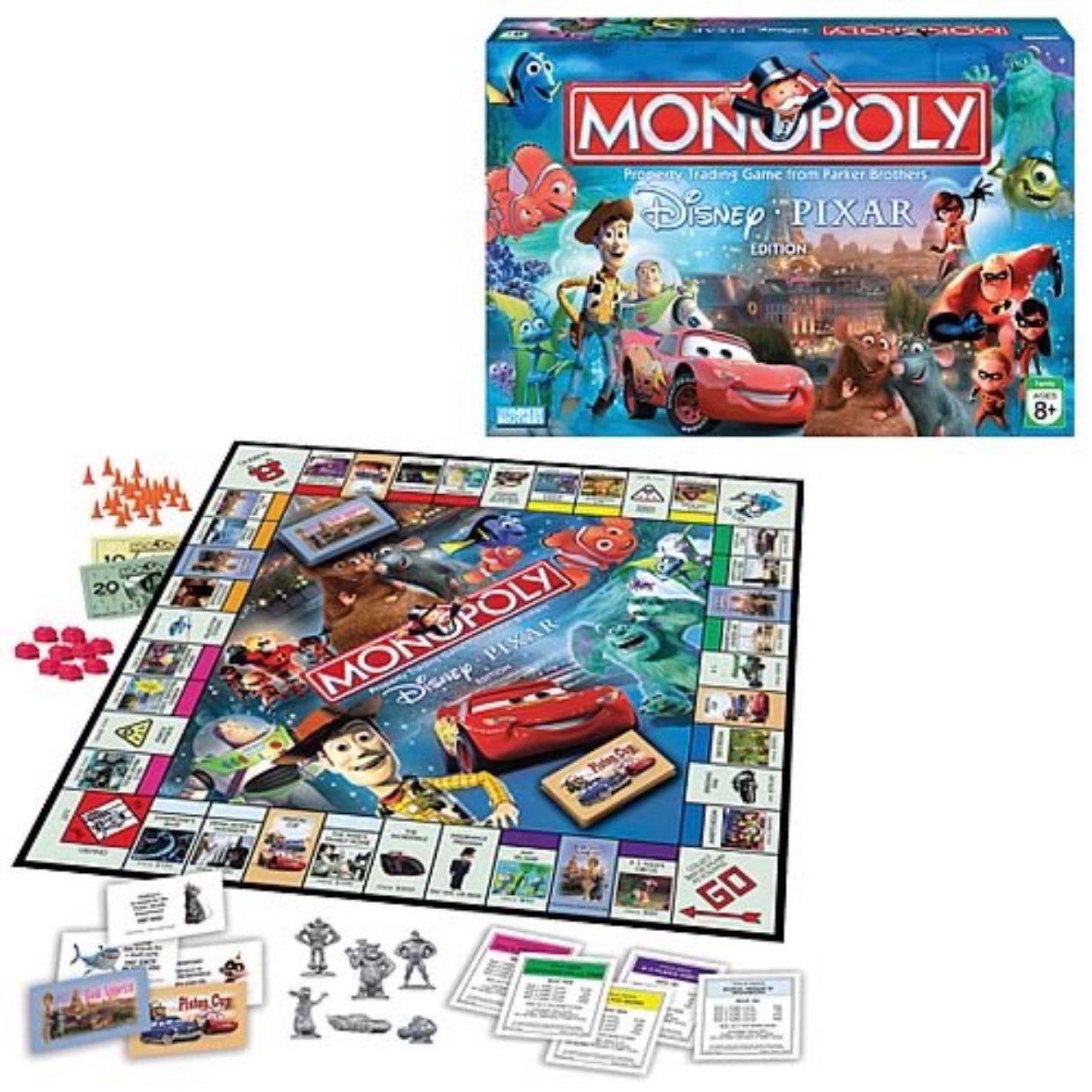 Disney Pixar Edition 2007 Monopoly Game