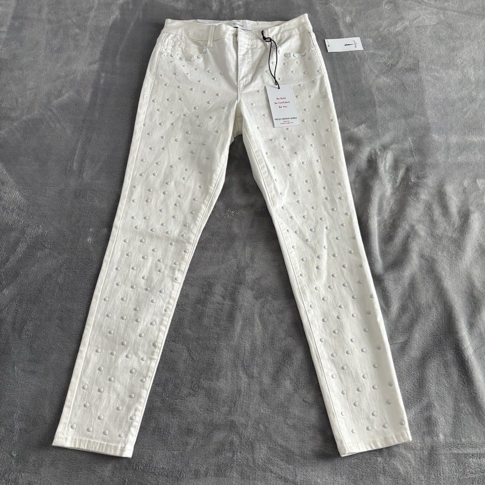 Skinnygirl High Rise Skinny Ankle Women's Jeans Sz27/4 Fritzo Studded NWT129.50