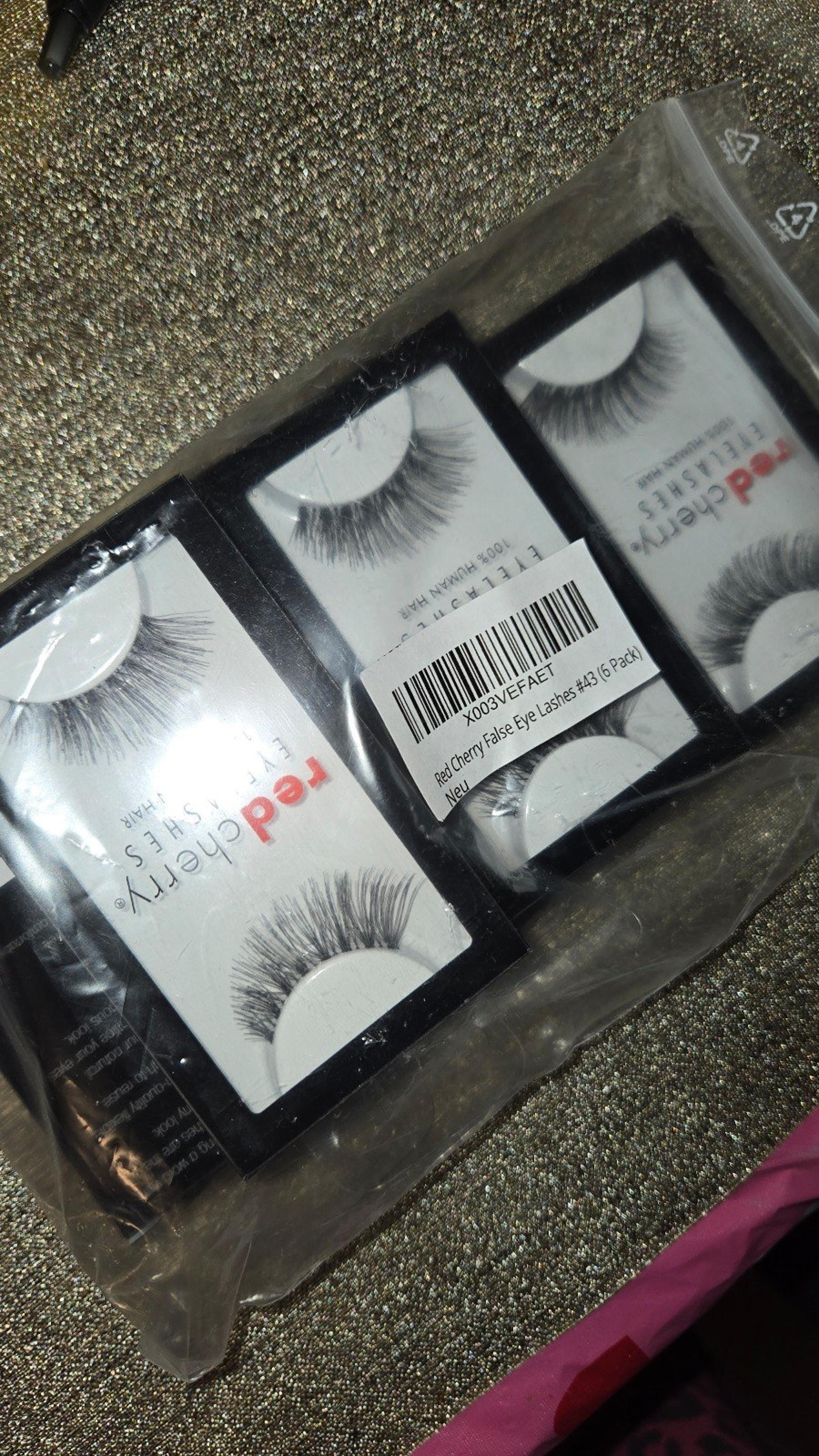 Red Cherry #43 Eyelashes - 6 Pack Bundle
