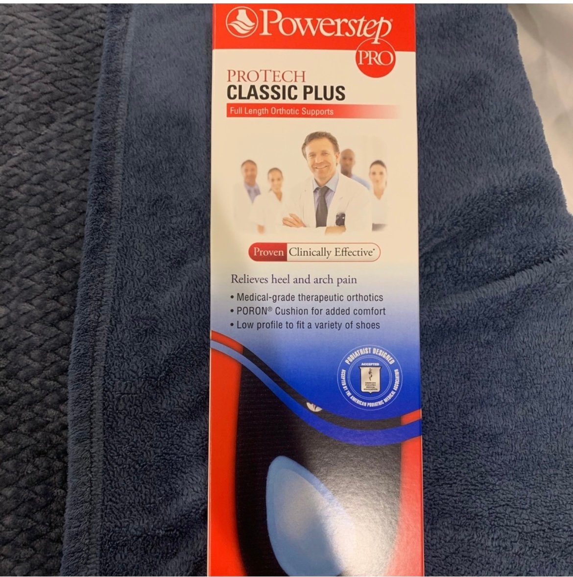 NIB- Powerstep Protech Classic Plus Ortho Supports