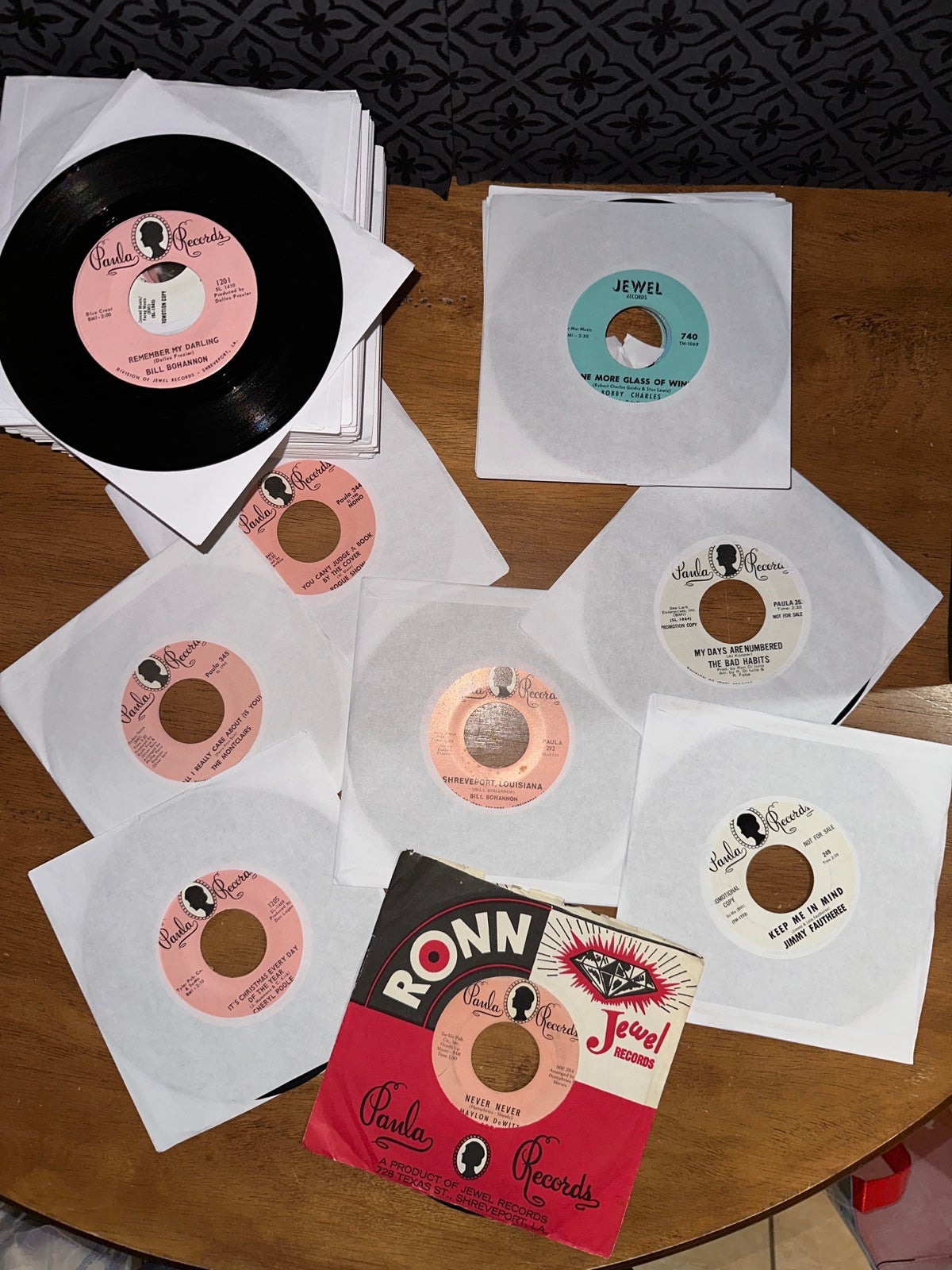 Huge Collection (89) PAULA & JEWEL 45 RPM Records STAN LEWIS Rare Scarce READ