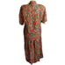 Vintage 1990's Dress Set Small ELIZABETH JORDAN RAYON AFRO HIP HOP PRINT 2 Piece