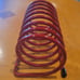 Vintage Coil Spring Red Letter Holder