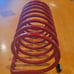 Vintage Coil Spring Red Letter Holder