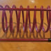 Vintage Coil Spring Red Letter Holder