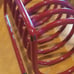 Vintage Coil Spring Red Letter Holder