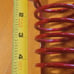 Vintage Coil Spring Red Letter Holder