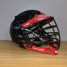 Cascade CPV-R Series Lacrosse Helmet Black Red Size XS Straps