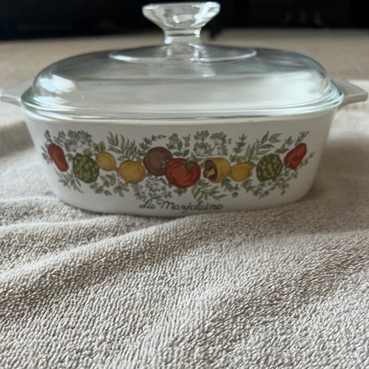 Vintage Corning Ware Spice of Life La Marjolaine A-2-B 2qt Pyrex