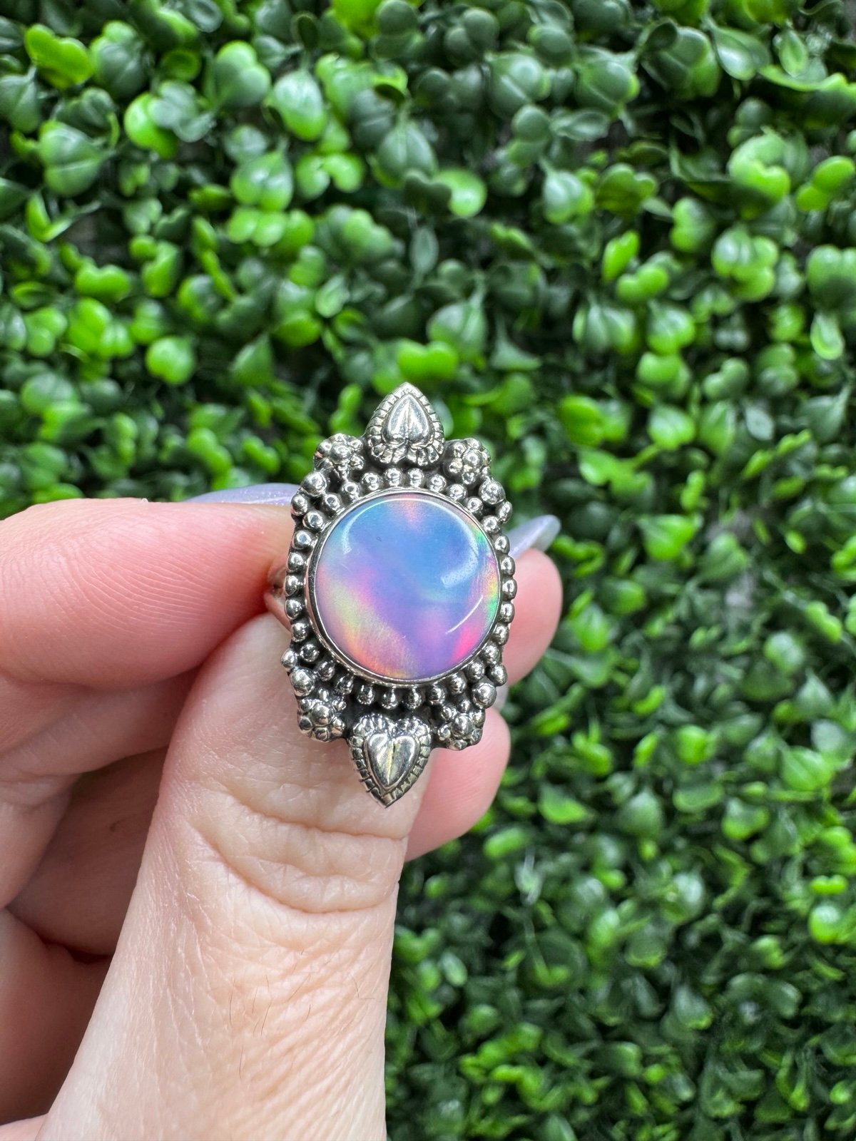 925 sterling silver natural opal