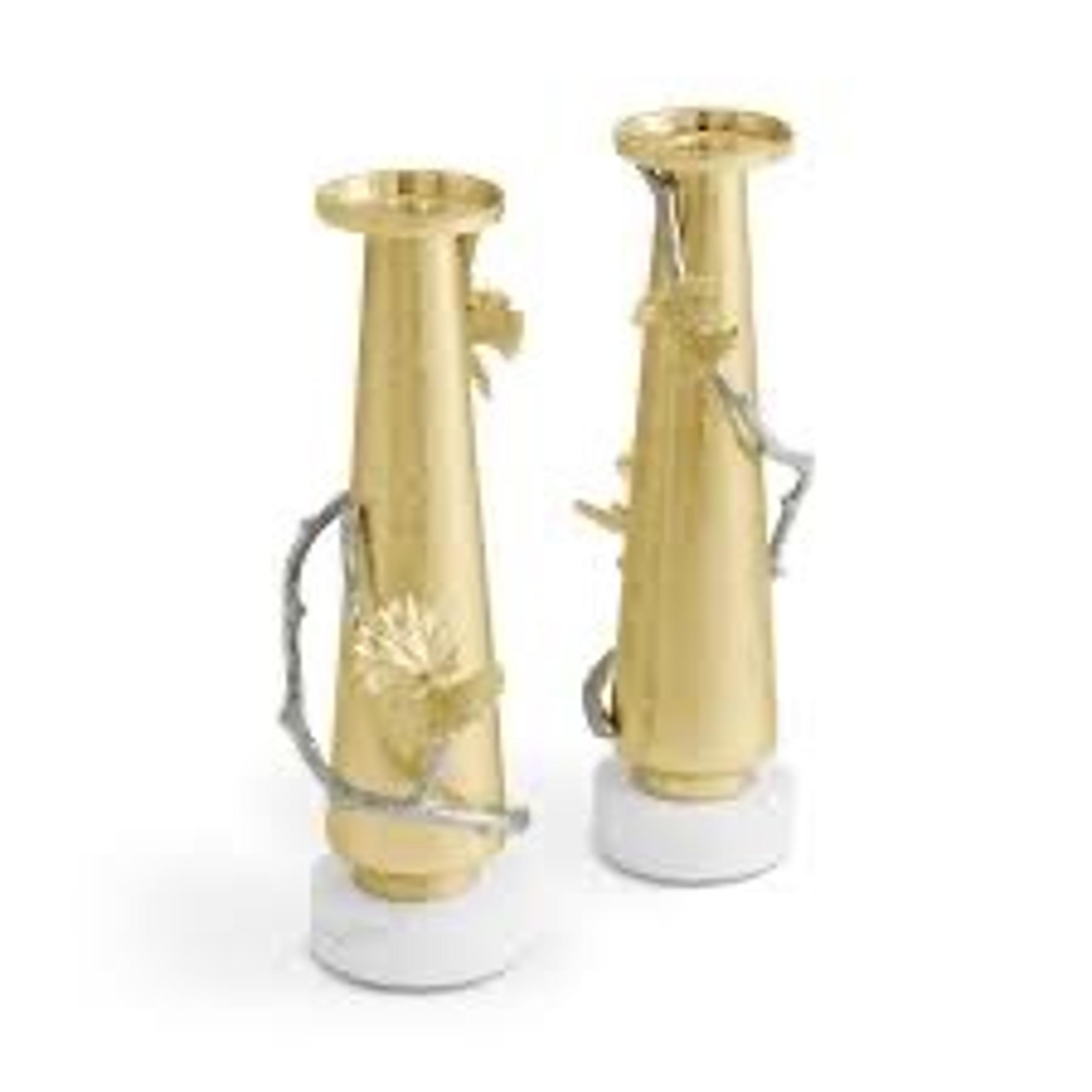 12" Michael Aram Candle Sticks Brand new
