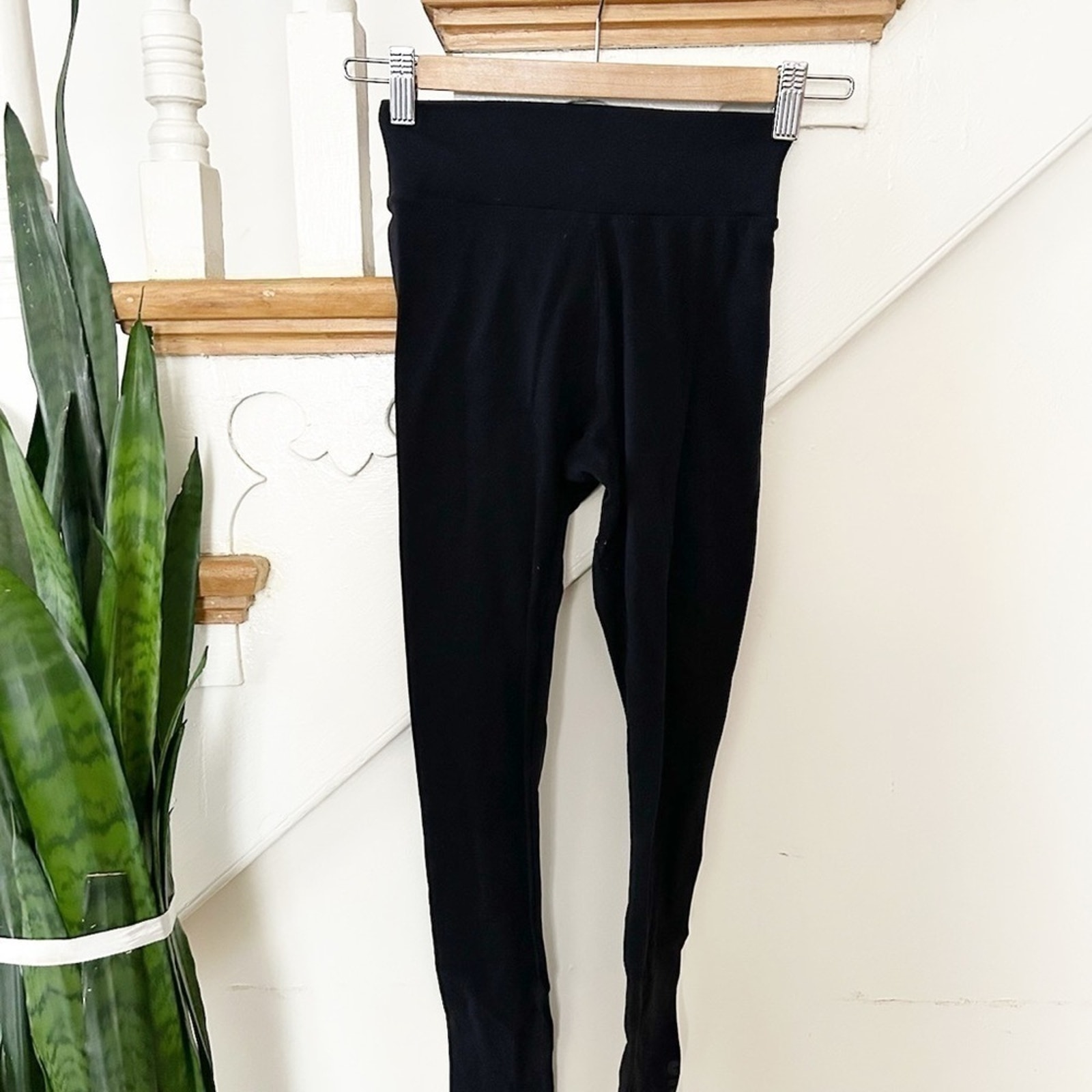 GymShark Black High Waisted Nylon Blend Athletic Leggings Size XS