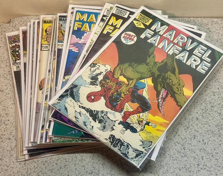 1982 Marvel Comics Marvel Fanfare Lot of 20 Comic Books Near Mint