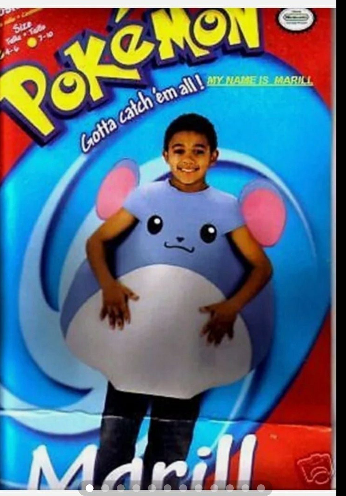 NEW POKEMAN COSTUME for CHILD UNISEX sz 4-6 vintage Nintendo