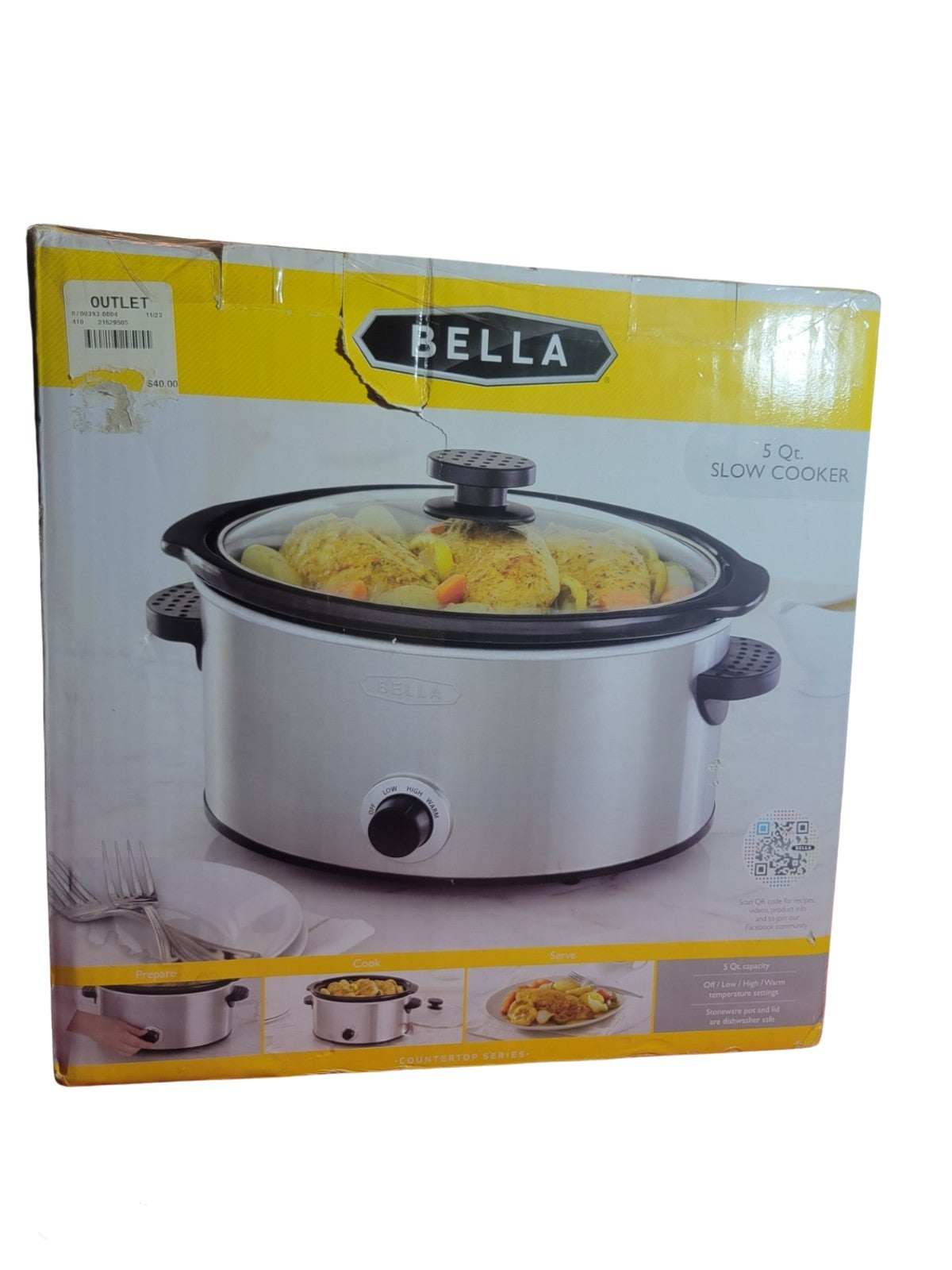 slow cooker Bella / 5 qt slow cooker