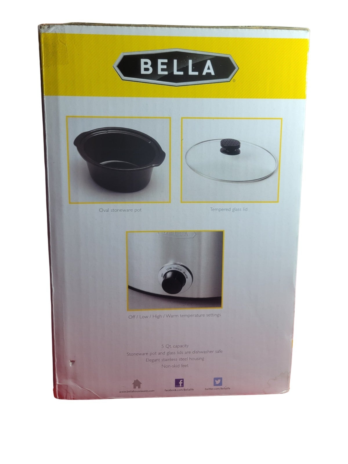 slow cooker Bella / 5 qt slow cooker - detail