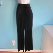 Banana Republic M Black Velvet Wide Leg Pant