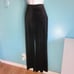 Banana Republic M Black Velvet Wide Leg Pant