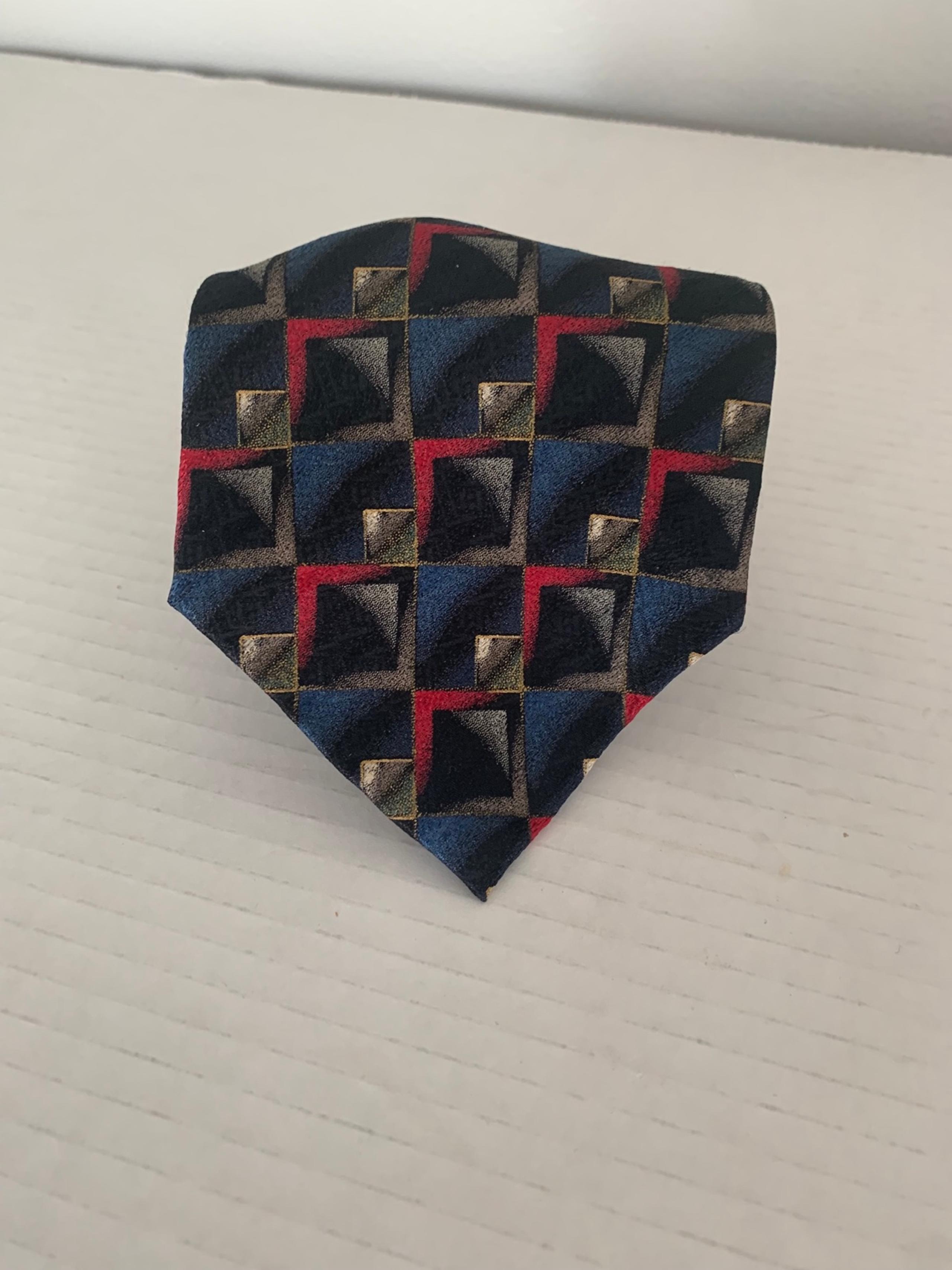 Pierre Cardin men’s blue & gray silk necktie