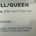 NIP THE BIG ONE RED CHECK DOWN ALTERNATIVE COMFORTER FULL/QUEEN
