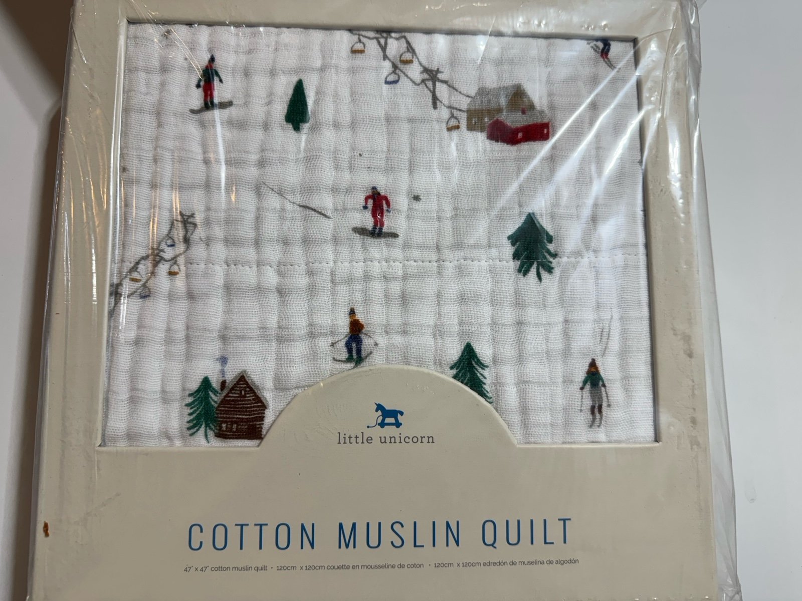 Little unicorn cotton muslin quilt powder party