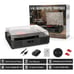 Black Record Player Bluetooth with Stereo Speakers Belt-Driven