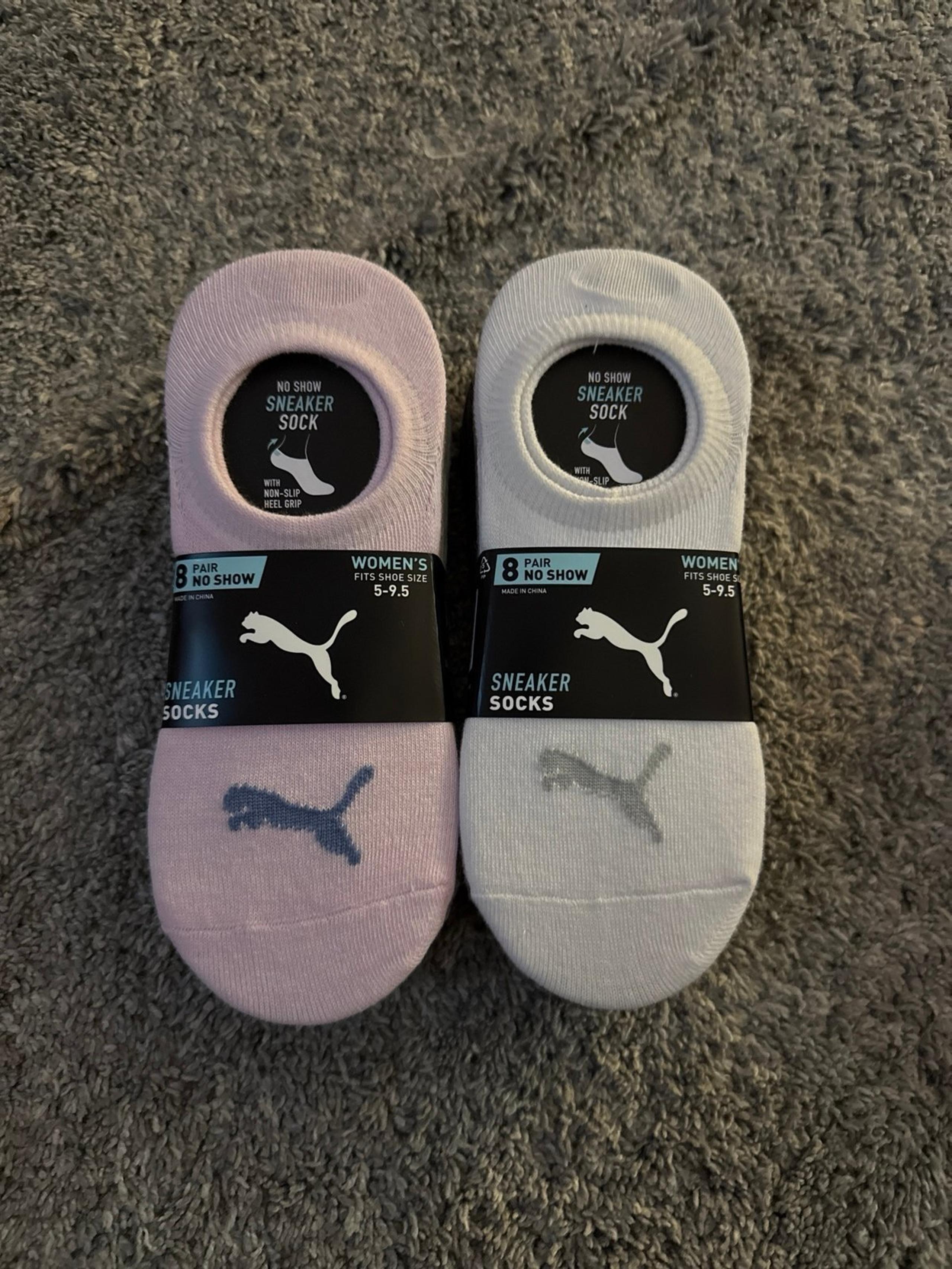 New 16 pairs PUMA Ladies' Sneaker Socks fits shoe sizes 5-9.5