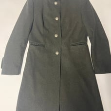 LODEN FREY LUXEX MIX GREEN WOOL & VELVET PEA COAT VTG