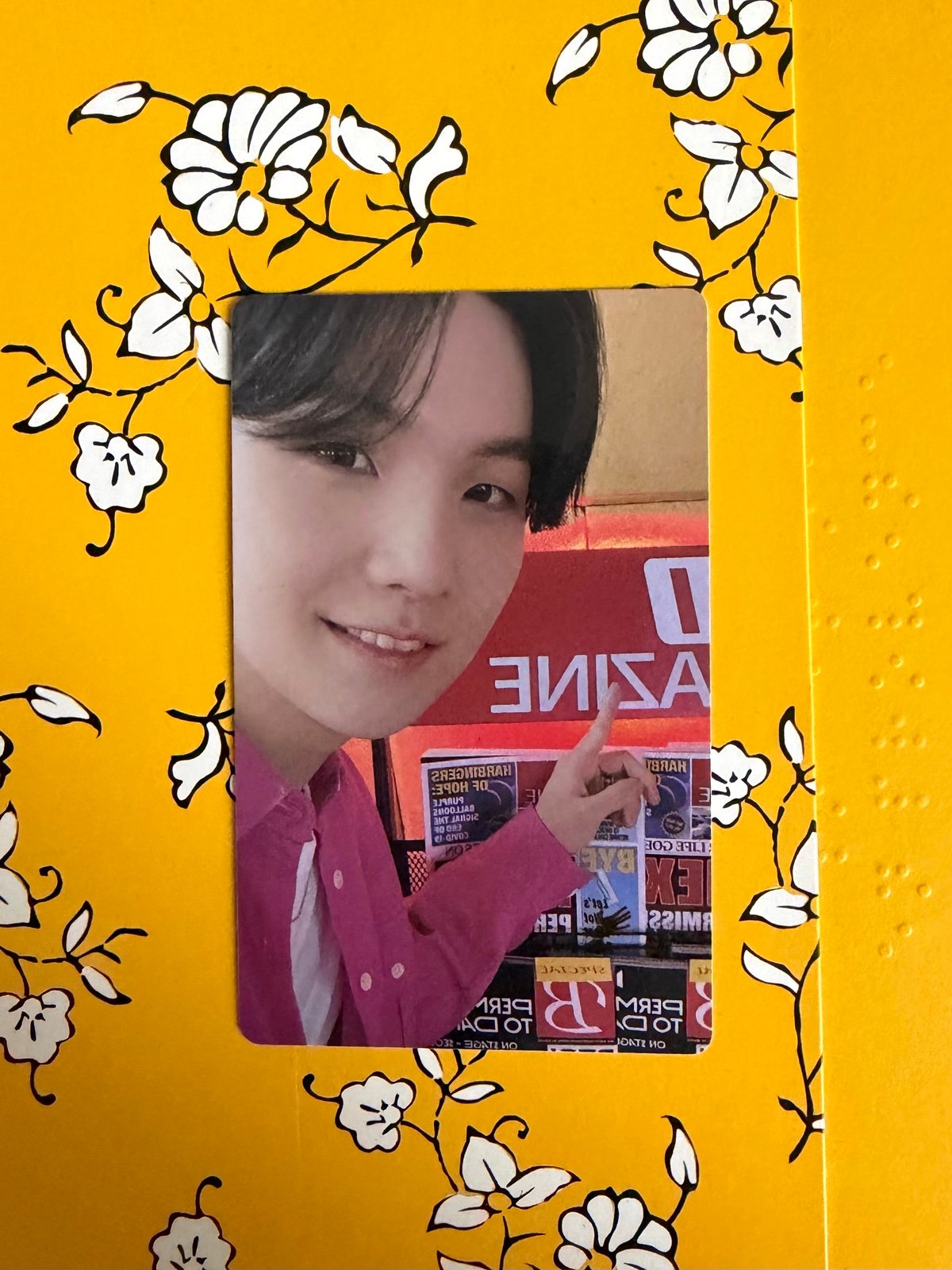 BTS PERMISSION TO DANCE ON STAGE PHOTOCARD - SUGA (WEVERSE GLOBAL POB)