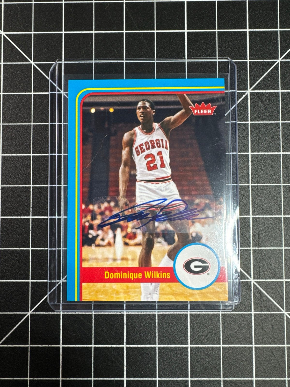 2012-13 Fleer Retro Basketball #4 Dominic Wilkins Autograph From Pack